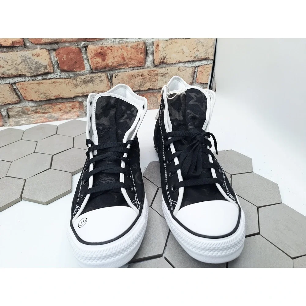 Converse Custom Ctas Hi Y2K Icon Print‎ Smiley Stars Butterfly Men Sz 10.5 - Picture 6 of 16